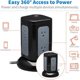 SURGE PROTECTOR TOWER 6OUTLET