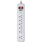 Eaton Tripp Lite Series 7-Outlet Surge Protector - 6 on strip/1 in detachable plug, 2 USB Ports (2.4A Shared), Detachable Charger Plug, 6 ft. Cord, 5-15P Plug, 900 Joules, White