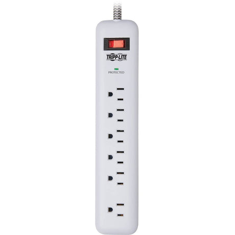 Eaton Tripp Lite Series 7-Outlet Surge Protector - 6 on strip/1 in detachable plug, 2 USB Ports (2.4A Shared), Detachable Charger Plug, 6 ft. Cord, 5-15P Plug, 900 Joules, White
