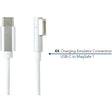 JAR Systems Emulator Charging Cables for Macbook Devices 4-Pack of USB-C PD to 0.5 in 5-Pin Magnetic MagSafe 1 Tip Connectors