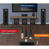 SIIG 4K HDMI with Audio Extractor Converter - Analog Stereo/Toslink Optical/Coaxial S/PDIF