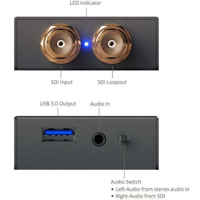 SIIG 1080p USB 3.0 3G-SDI Capture Device with Loopout - TAA Compliant