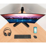 Freestanding Adjusting Vertical Dual Monitor Steel Stand 17" to 32"