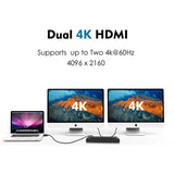 4XEM Slim USB-C Dual 4K with Power Delivery Universal Docking Station