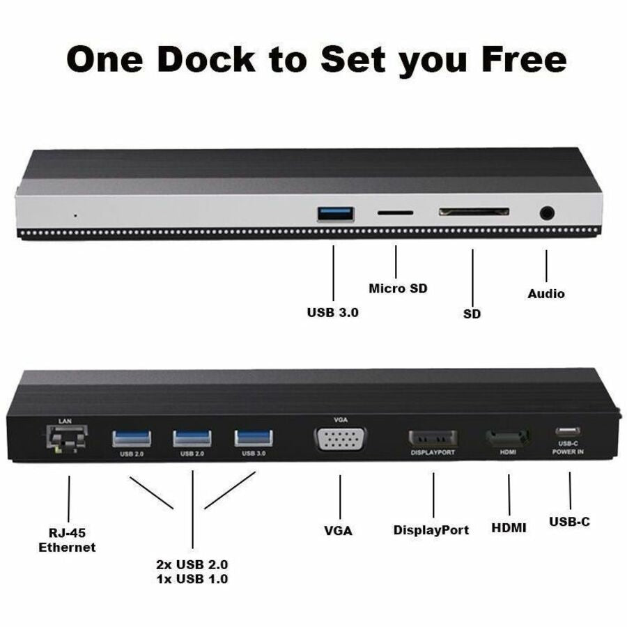 4XEM USB-C Triple Display 4K Docking Station with Power Delivery