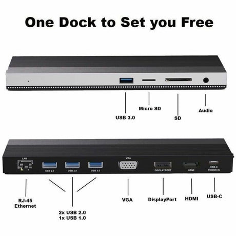 4XEM USB-C Triple Display 4K Docking Station with Power Delivery