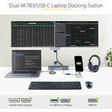 StarTech.com Thunderbolt Dock w/USB-C Host Compatibility - Dual 4K 60Hz DP 1.4 or HDMI TB/USB-C Docking Station - 1x 8K - 96W PD/5xUSB