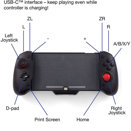 Verbatim Pro Controller with Console Grip for use with Nintendo Switch