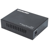 Intellinet 10GBase-T to 10GBase-R Media Converter, 1 x 10 GB SFP+ Slot, 1 x 10GB RJ45 Port (With 2 Pin Euro Power Adapter)