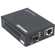 Intellinet 10GBase-T to 10GBase-R Media Converter, 1 x 10 GB SFP+ Slot, 1 x 10GB RJ45 Port (With 2 Pin Euro Power Adapter)