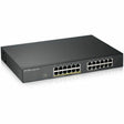 ZYXEL GS1900-24EP 24-Port Gigabit Smart Managed PoE Switch (Compact Design) | 12 PoE+ Ports at 130W