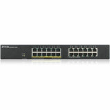 ZYXEL GS1900-24EP 24-Port Gigabit Smart Managed PoE Switch (Compact Design) | 12 PoE+ Ports at 130W