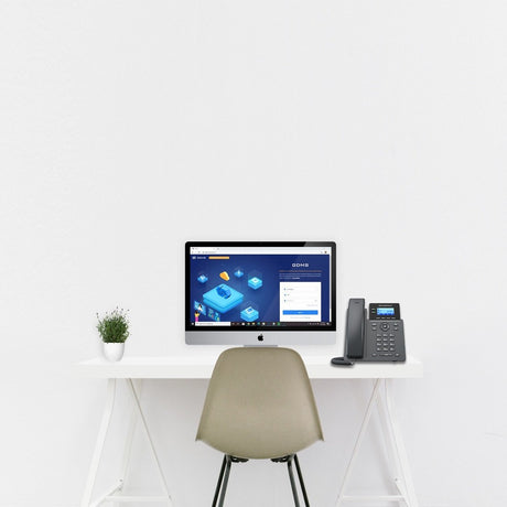 Grandstream GRP2602W IP Phone - Corded - Corded/Cordless - Wi-Fi - Wall Mountable, Desktop