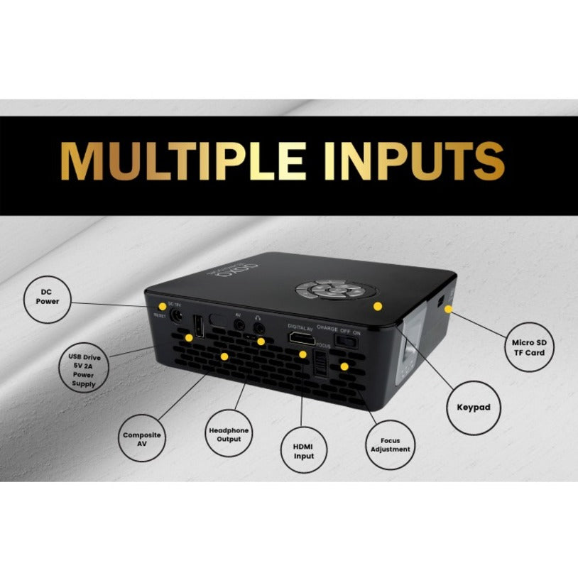 AAXA Technologies HP-P6X-01 DLP Projector - 16:9 - Black, Gray