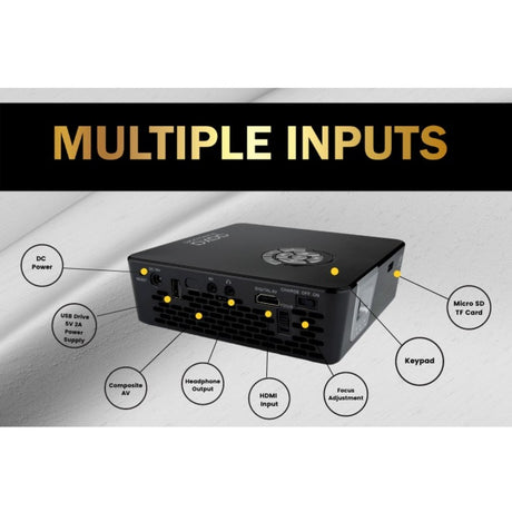 AAXA Technologies HP-P6X-01 DLP Projector - 16:9 - Black, Gray