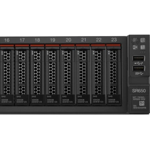 Lenovo ThinkSystem SR650 7X06JMBK00 2U Rack Server - 12Gb/s SAS, Serial ATA/600 Controller