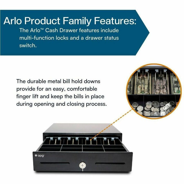 ARLO CASHDWR 1616 BLK 24V
