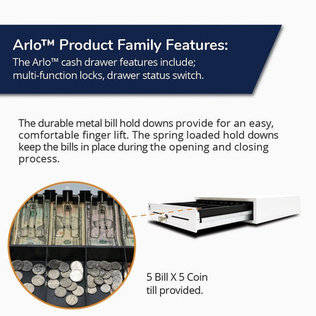 ARLO CASHDWR 1616 WHT 24V