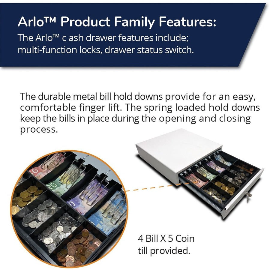 ARLO CASH DRAWER WHITE 16