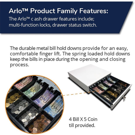 ARLO CASH DRAWER WHITE 16