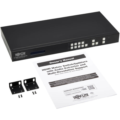 Eaton Tripp Lite Series 4x4 HDMI Matrix Switch/Splitter with Audio Extractor, Remote Access and Multi-Resolution Support, 4K 60 Hz, HDR