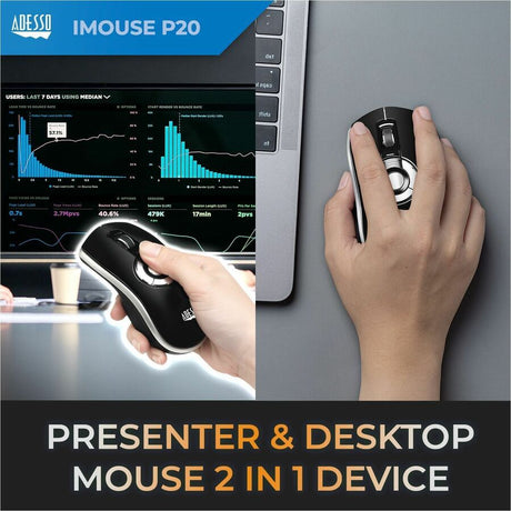 Adesso Wireless presenter mouse (Air Mouse Elite)