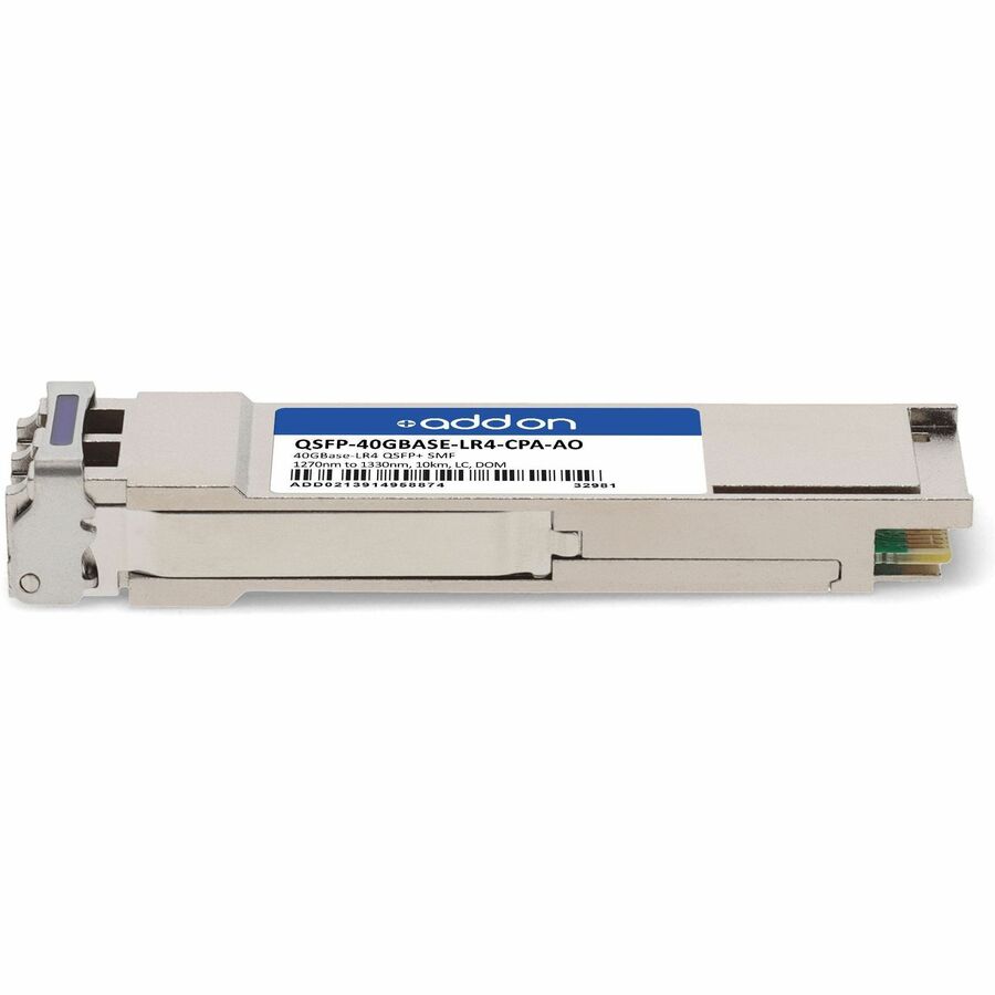 AddOn Cisco and Palo Alto Networks Compatible TAA Compliant 40GBase-LR4 QSFP+ Transceiver (SMF, 1270nm to 1330nm, 10km, LC, DOM)