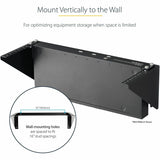 StarTech.com 5U Vertical Wall Mount Rack, 19" Wall Mounting Bracket, Open Low Profile Network/Server Room/Data/AV/IT/Patch Panel/Equipment