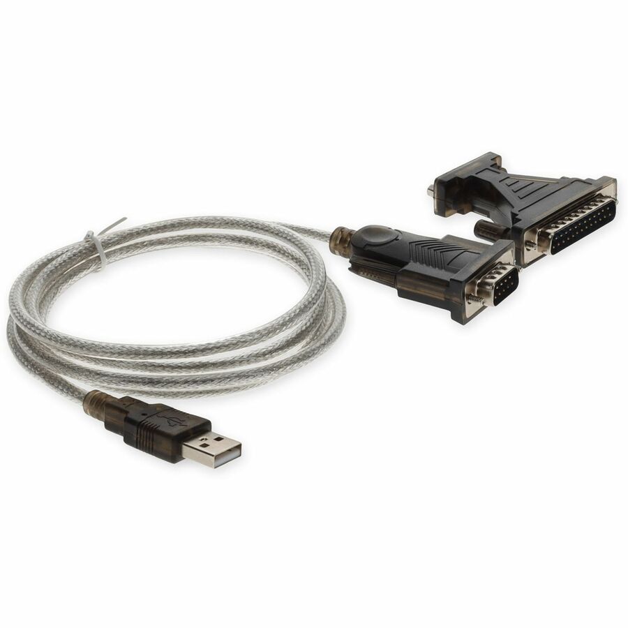 AddOn 6ft USB 2.0 (A) Male to DB-25 Male Adapter Cable