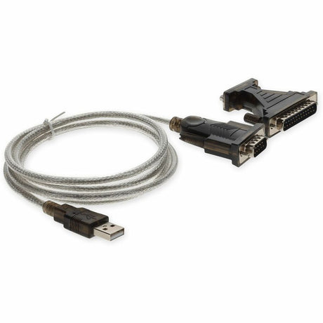 AddOn 6ft USB 2.0 (A) Male to DB-25 Male Adapter Cable