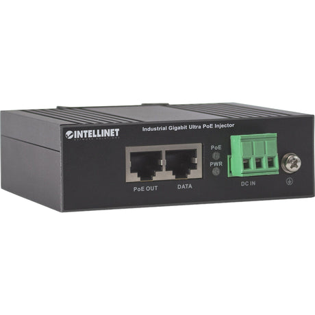 Intellinet Industrial Gigabit Ultra PoE Injector, 1 x 60 W Port, IEEE 802.3bt/at/af Power over Ethernet (Ultra POE/PoE+/PoE), Metal Housing
