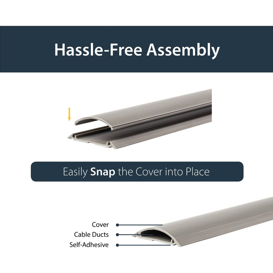 StarTech.com Floor Cable Duct with Guard - 2in wide - 6 ft