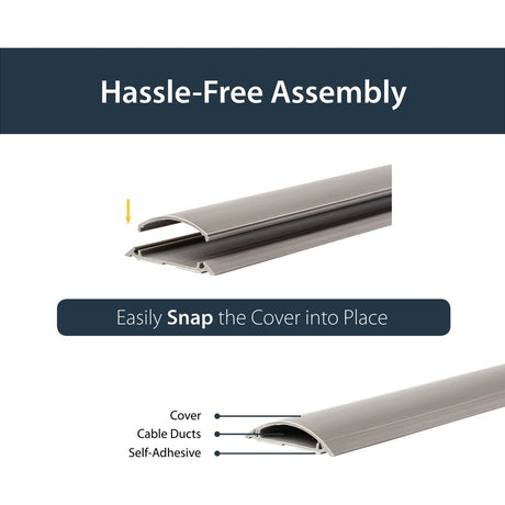 StarTech.com Floor Cable Duct with Guard - 2in wide - 6 ft