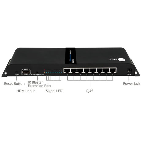 SIIG 1x8 1080p HDMI Splitter HDbitT over IP Extender Kit - 120m
