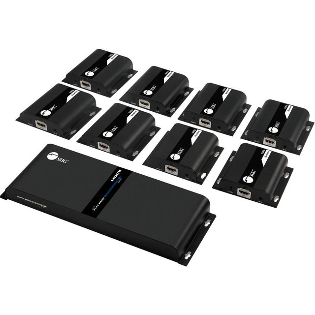 SIIG 1x8 1080p HDMI Splitter HDbitT over IP Extender Kit - 120m