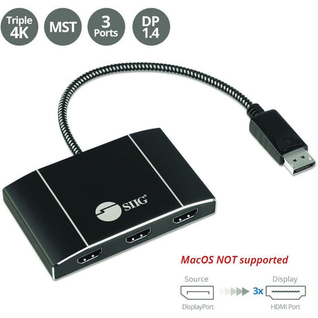 TRIPLE 4K DP 1.4- HDMI MST HUB