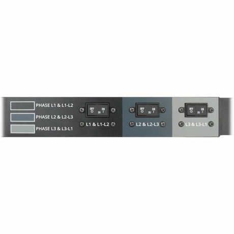 Eaton Tripp Lite Series 8.6kW 208/120V Three-Phase Basic PDU - 48 Outlets (36 C13, 6 C19, 6 5-15/20R), L21-30P Input, 6 ft. Cord, 70 in. 0U Rack