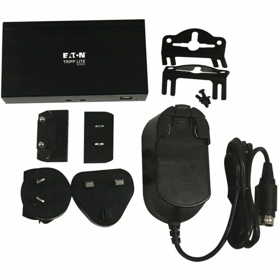 Eaton Tripp Lite Series HDMI over Cat6 Receiver with Repeater, 4K 60Hz, HDR, 4:4:4, IR Transceiver, PoC, HDCP 2.2, 230 ft., TAA