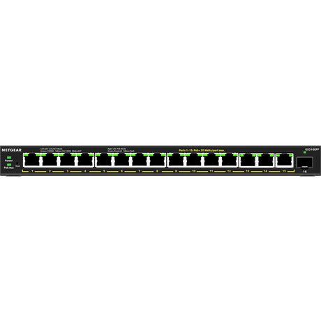 Netgear 16-Port High-Power PoE+ Gigabit Ethernet Plus Switch (231W) with 1 SFP Port