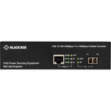 Black Box 10/100/1000B-T PoE PSE To 1000B-X Media Converter