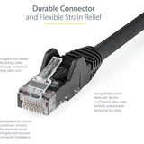 1FT BLACK CAT6 ETHERNET CABLE