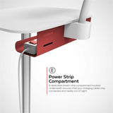 CTA Digital Medical Grade Anti-Microbial VESA Floor Stand with Universal Security Enclosure