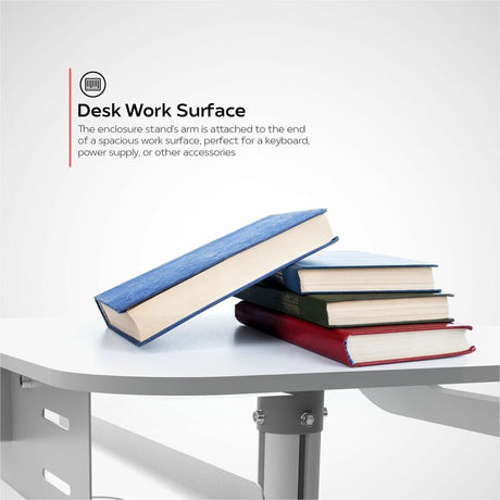 CTA Digital Medical Grade Anti-Microbial VESA Floor Stand with Universal Security Enclosure