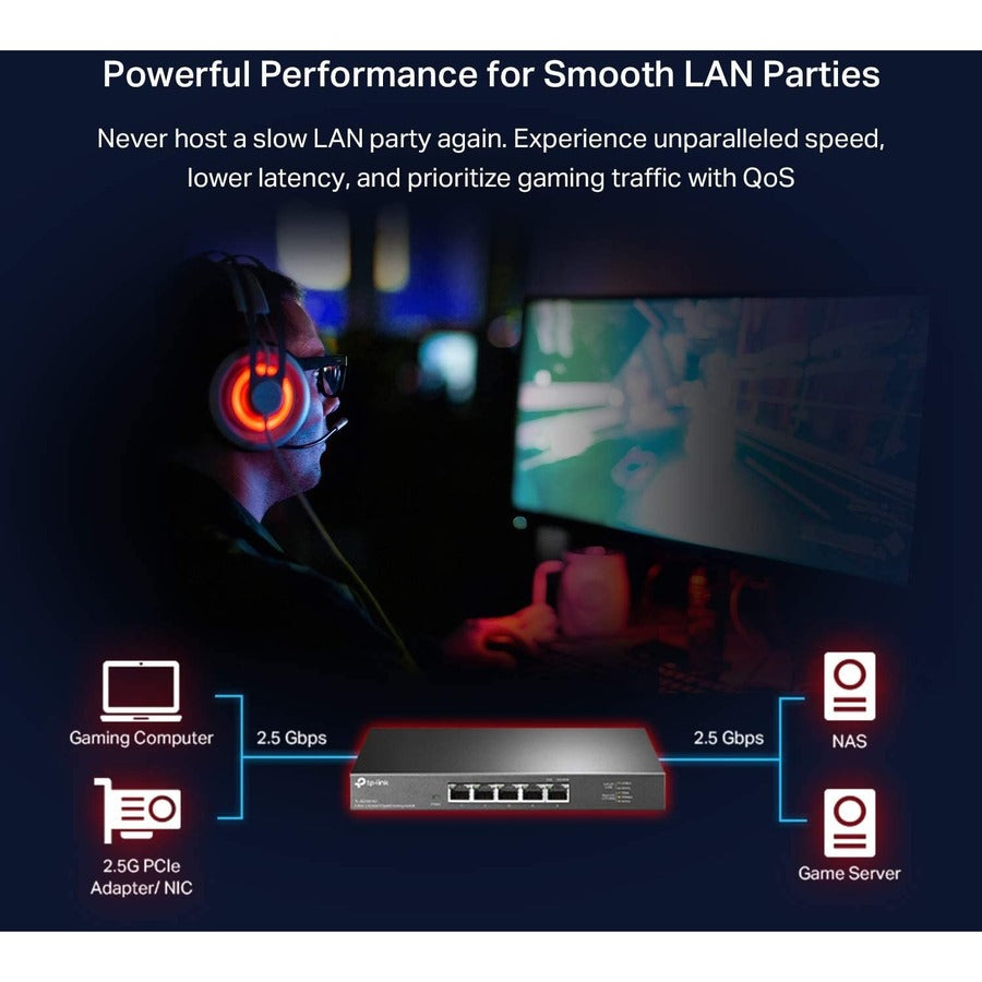 TP-Link TL-SG105-M2 - 5-Port Multi-Gigabit Unmanaged Network Switch