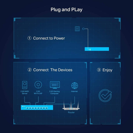 TP-Link TL-SG108-M2 - 8-Port Multi-Gigabit Unmanaged Network Switch