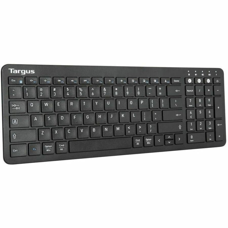 Targus Midsize Multi-Device Bluetooth Antimicrobial Keyboard, Black