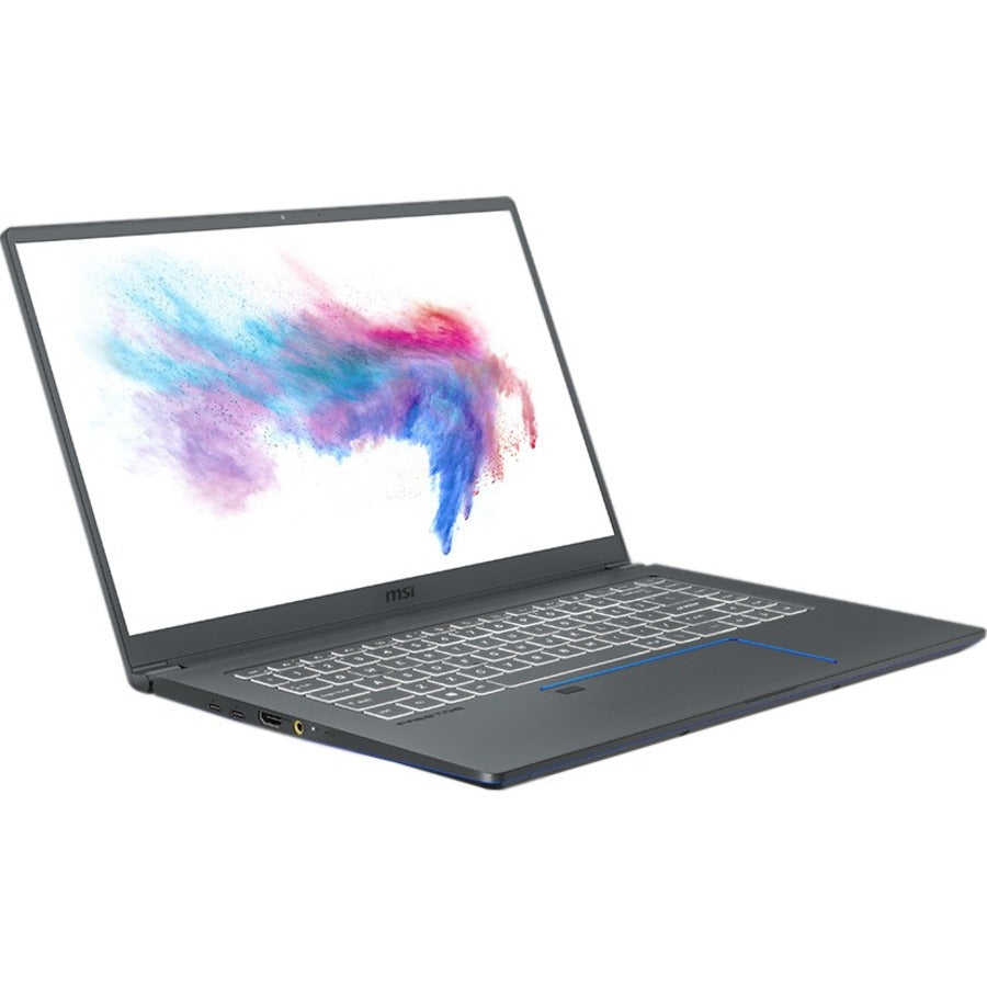 MSI Prestige 15 A10SC-439 15.6" Notebook - 4K UHD - Intel Core i7 10th Gen i7-10710U - 32 GB - 1 TB SSD - Gray with Blue Diamond Cut