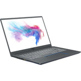 MSI Prestige 15 A10SC-439 15.6" Notebook - 4K UHD - Intel Core i7 10th Gen i7-10710U - 32 GB - 1 TB SSD - Gray with Blue Diamond Cut