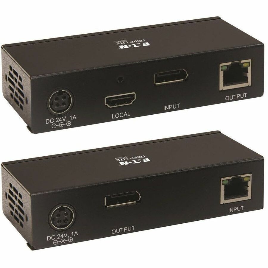 Eaton Tripp Lite Series DisplayPort over Cat6 Extender Kit, KVM Support, USB, 4K, DP1.2a, PoC, HDCP 2.2, 230 ft. (70 m), TAA