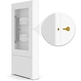 Chief Impact 47" Floor Standing Kiosk - Portrait Orientation - White